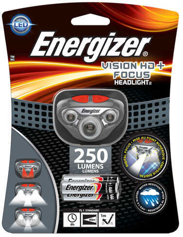 Energizer Vision Headlamp HD+ Focus LED, 250 Lumens Md: HDD32E