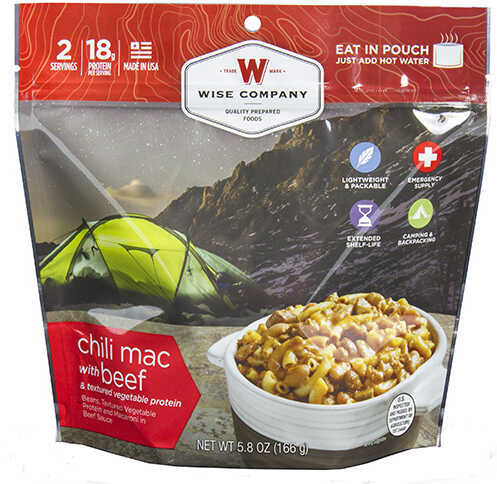 Wise Foods Entrée Dish Chili Mac with Beef, 2 Servings Md: 03-901
