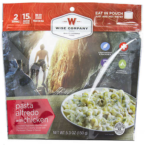 Wise Foods EntréE Dish Pasta Alfredo With Chicken, 2 Servings Md: 03-902