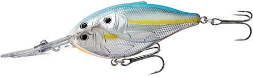 LIVETARGET Lures / Koppers Fishing and Tackle Corp Threadfin Shad Crankbait 2 3/4" Number 4 Hook Size 12 Depth Metallic Pearl/Blue