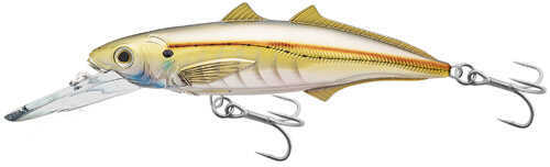 LIVETARGET Lures / Koppers Fishing and Tackle Corp Cigar Minow Jerkbait 6" Number 2/0 Hook Size 15-20 Depth Pearl/Gold Md: CMJ152