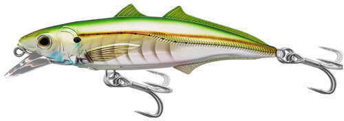LIVETARGET Lures / Koppers Fishing and Tackle Corp Cigar Minow Jerkbait 4 1/2" Number 1/0 Hook Size 2-4 Depth Pearl/Green Md: CMJ