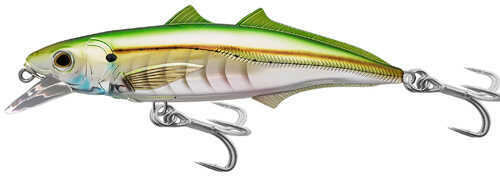 LIVETARGET Lures / Koppers Fishing and Tackle Corp Cigar Minow Jerkbait 6" Number 2/0 Hook Size 2-6 Depth Pearl/Green Md: CMJ152S