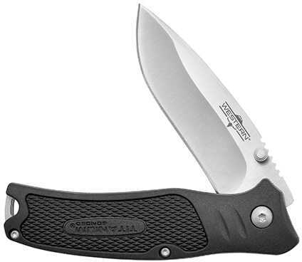 Western Knife - Blacktrax, 3" Blade, Drop Point, Thermoplastic Rubber Handle Md: 19227