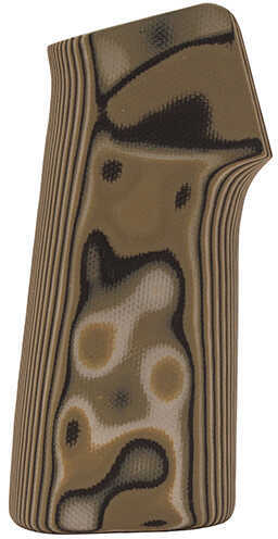 Hogue AR-15 No Finger Grooves, Grip Smooth G10 - G-Mascus Green Md: 13148