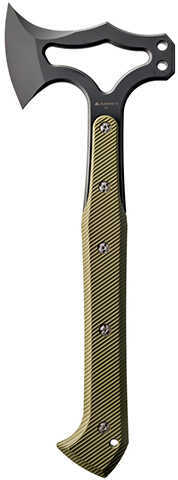 Hogue Ex-T01 Tomahawk S-7 Black Blade, G10 Olive Drab Green Scales With Sheath Md: 35778