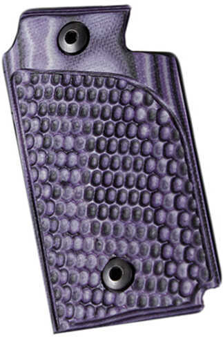 Hogue Sig P938 Ambidextrous Extreme Series Grip Piranha G-Mascus G10, Purple Lava Md: 98728