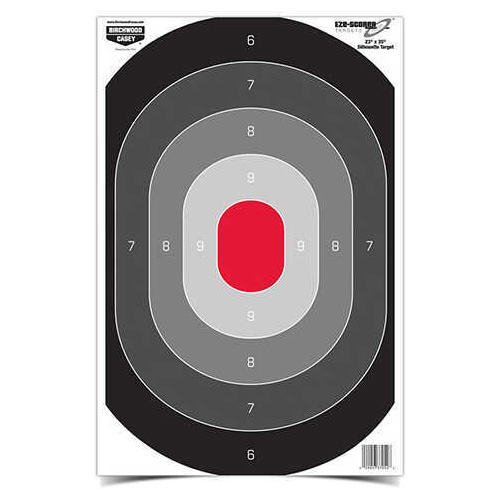 Birchwood Casey Eze-Scorer Oval Silhoutte Target 23" x 35", Per 5 Md: 37053