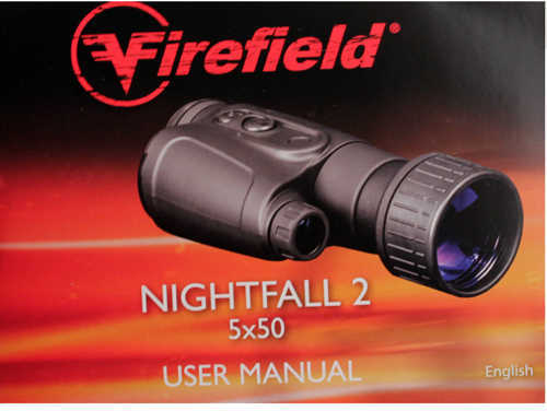 Firefield Night Vision Monocular Nightfall 2 5x50 Md: FF24066