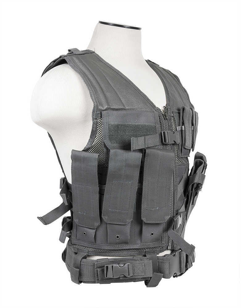 NcStar Tactical Vest Urban Gray, Large Md: CTVL2916U