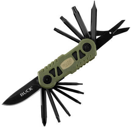 Buck Knives Bow TRX Multi Tool With Broadhead Wrench Green G10 Handle & Polyester Sheath, Boxed Md: VPAK738GRS