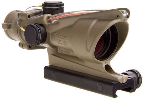 Trijicon TA31D100310 ACOG Sight 4x32mmObj 36.8ft@100yds FDE Dual Illum Red Chevron TA31-D-100310