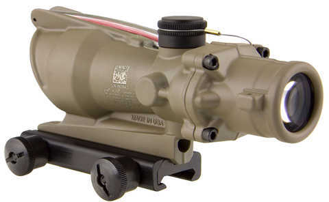 Trijicon TA31D100310 ACOG Sight 4x32mmObj 36.8ft@100yds FDE Dual Illum Red Chevron TA31-D-100310