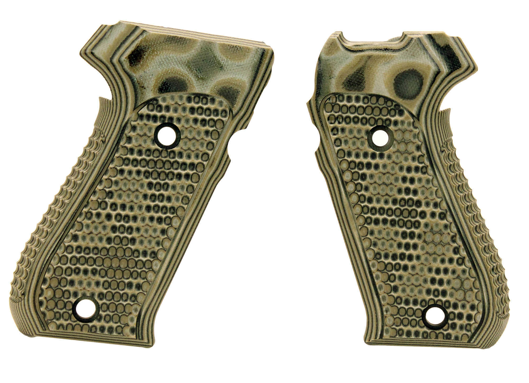 Hogue Sig P220 American Grips Pirahna G-10 G-Mascus Green Md: 20138