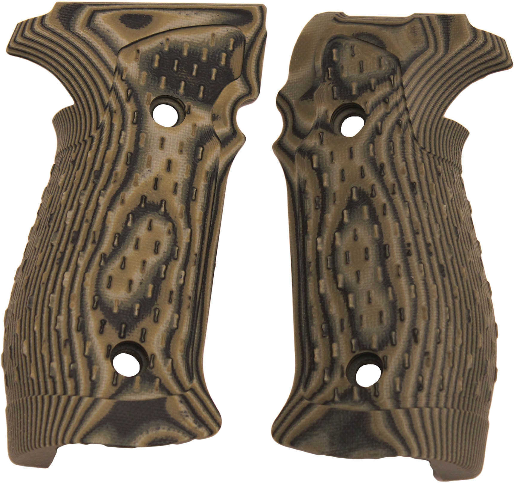 Hogue Sig P226 Grips DA/SA Magrip, Chain Link G-10 G-Mascus Green Md: 23118