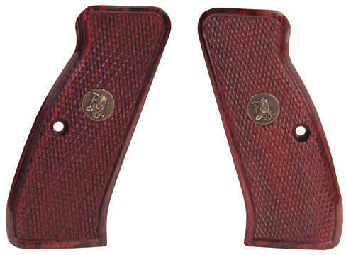 Pachmayr Renegade Wood Laminate Revolver Grips CZ 75/85, Rosewood Checkered Md: 63220