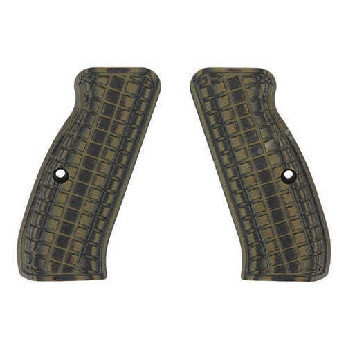 Pachmayr G-10 Tactical Pistol Grips CZ 75, Green/Black Coarse Md: 61110