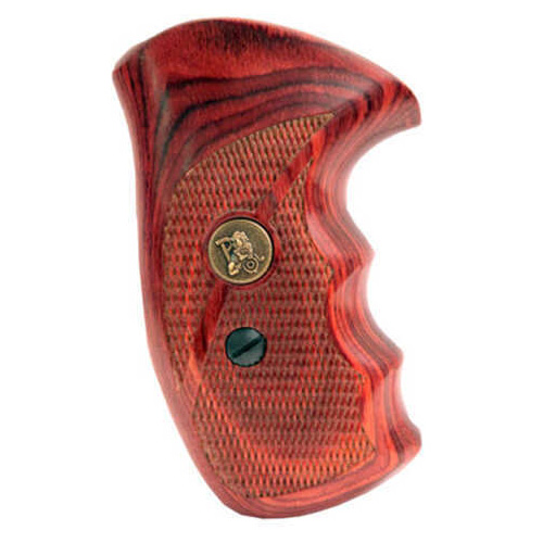 Click to see larger image. Pachmayr Renegade Wood Laminate Revolver Grips Smith & Wesson K&L Frame, Rosewood Checkered Md: 63020