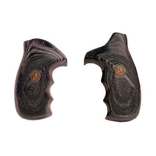Pachmayr Renegade Wood Laminate Revolver Grips Smith & Wesson N Frame, Charcoal Silvertone Checkered Md: 63
