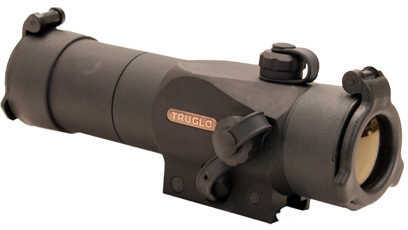 Truglo Triton Red Dot Picatinny Red/Green/Blue Reticle Colors 3 MOA Center Dot. Illuminated Ring represents 20" Circle a