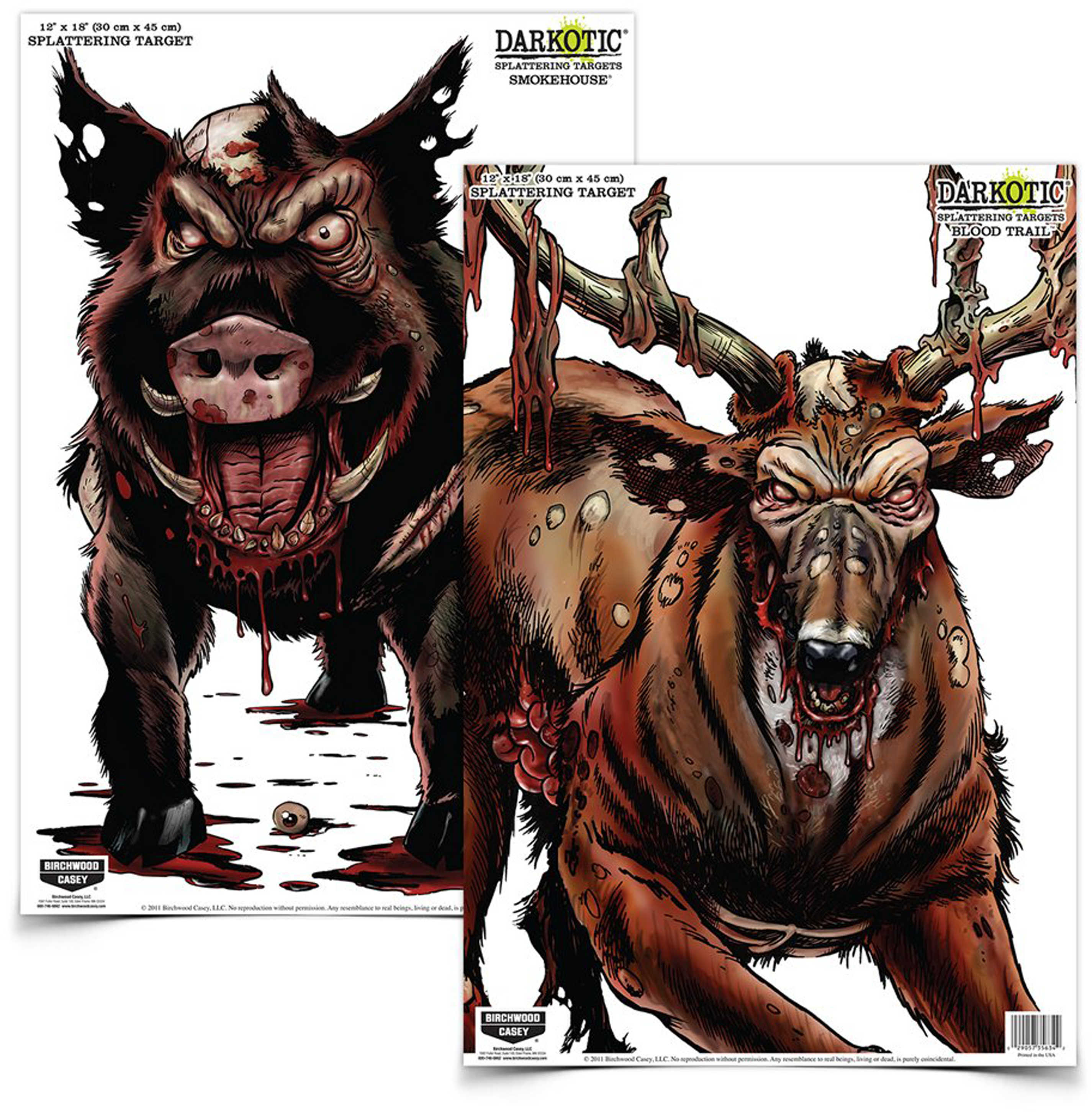 Birchwood Casey Darkotic Combo Smokehouse/Blood Trail (4 of Each) Targets 35627