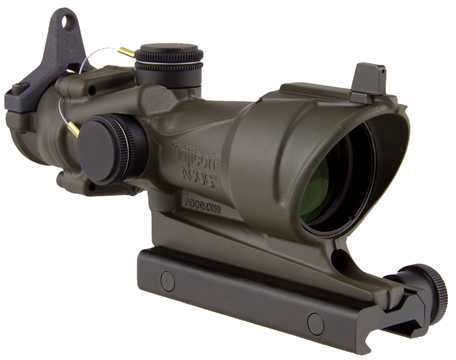 Trijicon ACOG 4x32 Tritium, BUIS & TA51 Mount, Cerakote, OD Green Md: TA01-D-100318