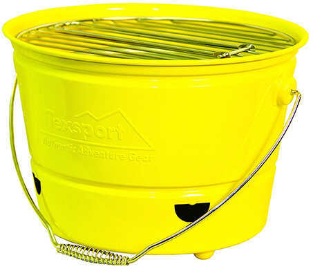Portable Barbecue BBQ Bucket Grill, Yellow Md: 15097