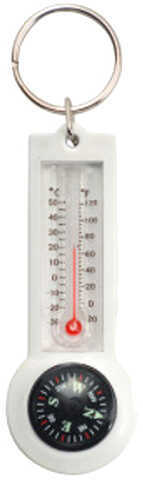 Ultimate Survival Technologies Compass Thermometer, White Md: 50-KEY0075-10