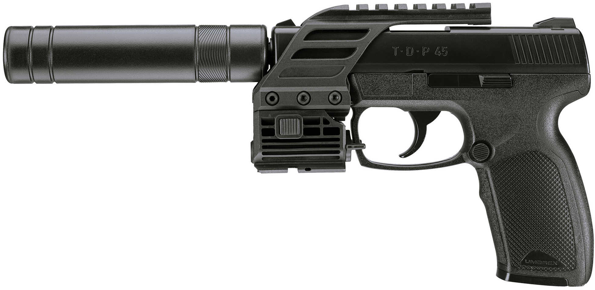 RWS/Umarex TDP 45 Tac Air Pistol 177 Pellet 410 4.25" Black Polymer Frame Picatinny Rail Mount Red Laser Sight 19Rd 2254822