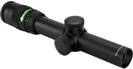 Trijicon Accupoint Rifle Scope 1-4X 24 German #4 Crosshair W/Green Dot Matte 30mm 1-4X24 Green Xhr