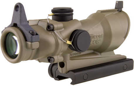 Trijicon ACOG Rifle Scope 4X 32 Amber Crosshair .223 Dark Earth W/BUIS & Ta51 Mount-Ck-FDE Center Illuminated Ta01-D-100