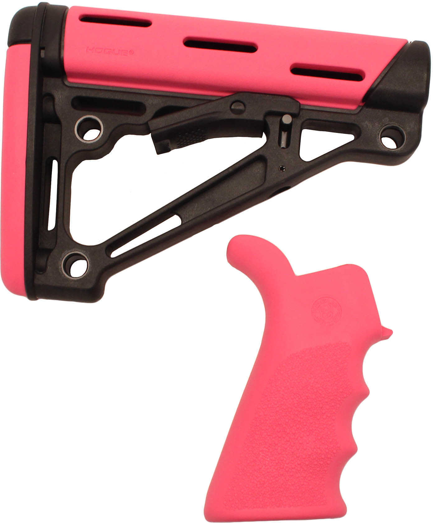 Hogue AR-15/M-16 Kit - Pink Rubber Md: 15756