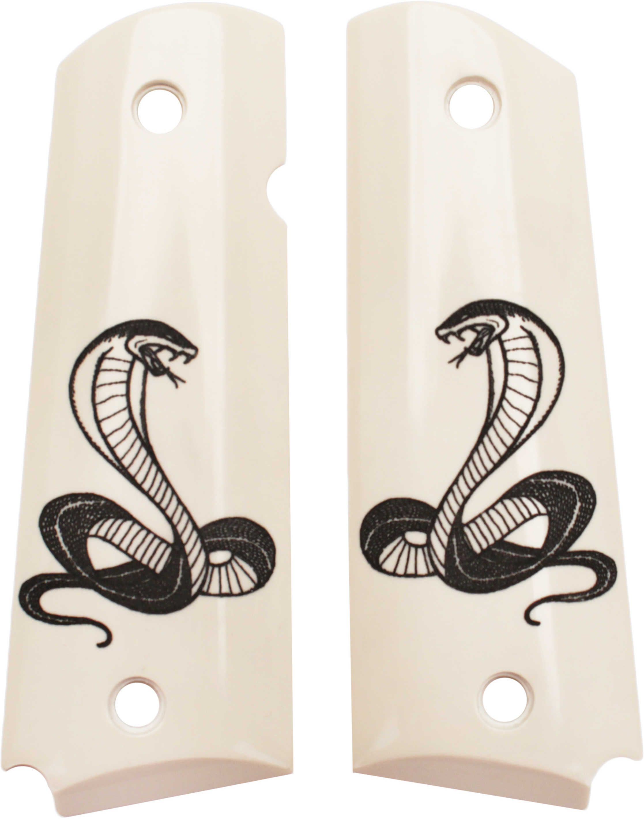 Hogue Scrimshaw Grips Ambidextrous, Cobra Snake Md: 45025