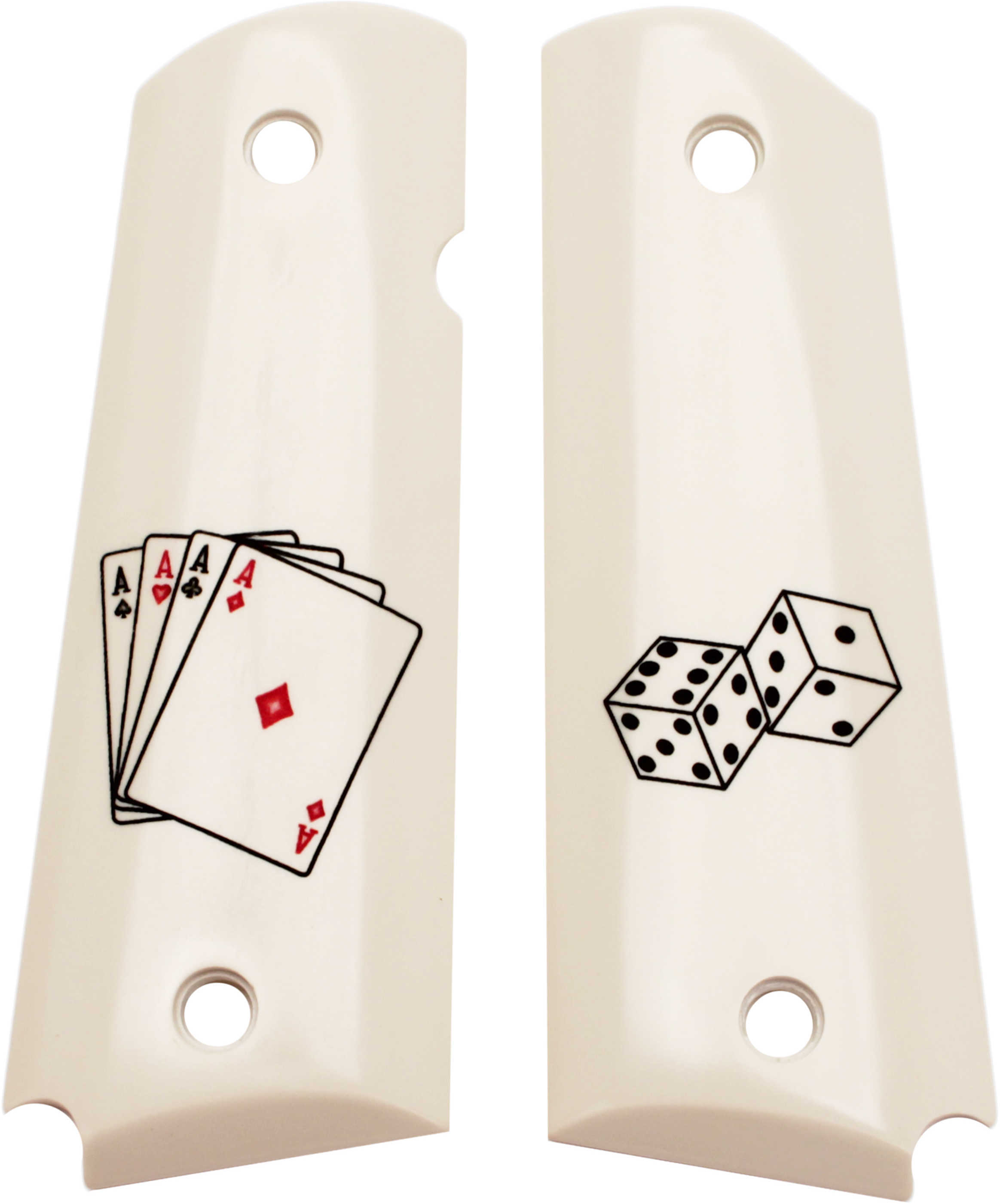Hogue Scrimshaw Grips Ambidextrous, Aces w/Dice Md: 45021