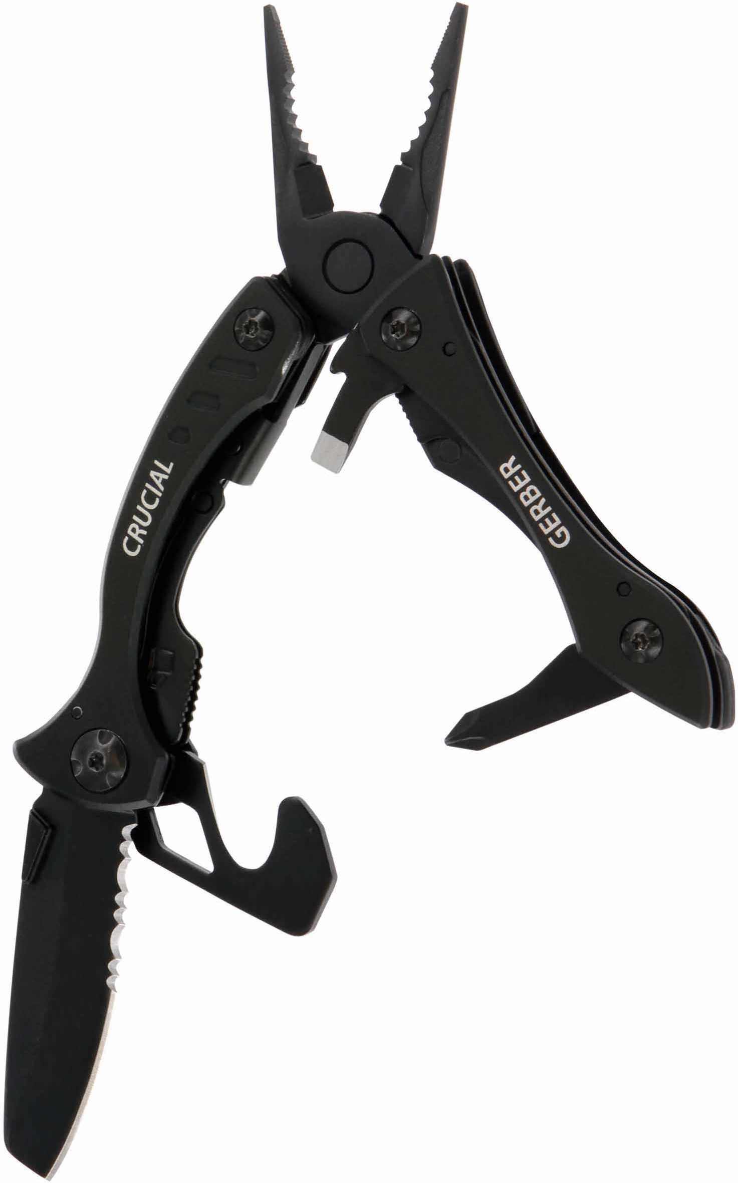 Gerber Blades Crucial Black w/Strap Cutter Clam Pack 31-001518