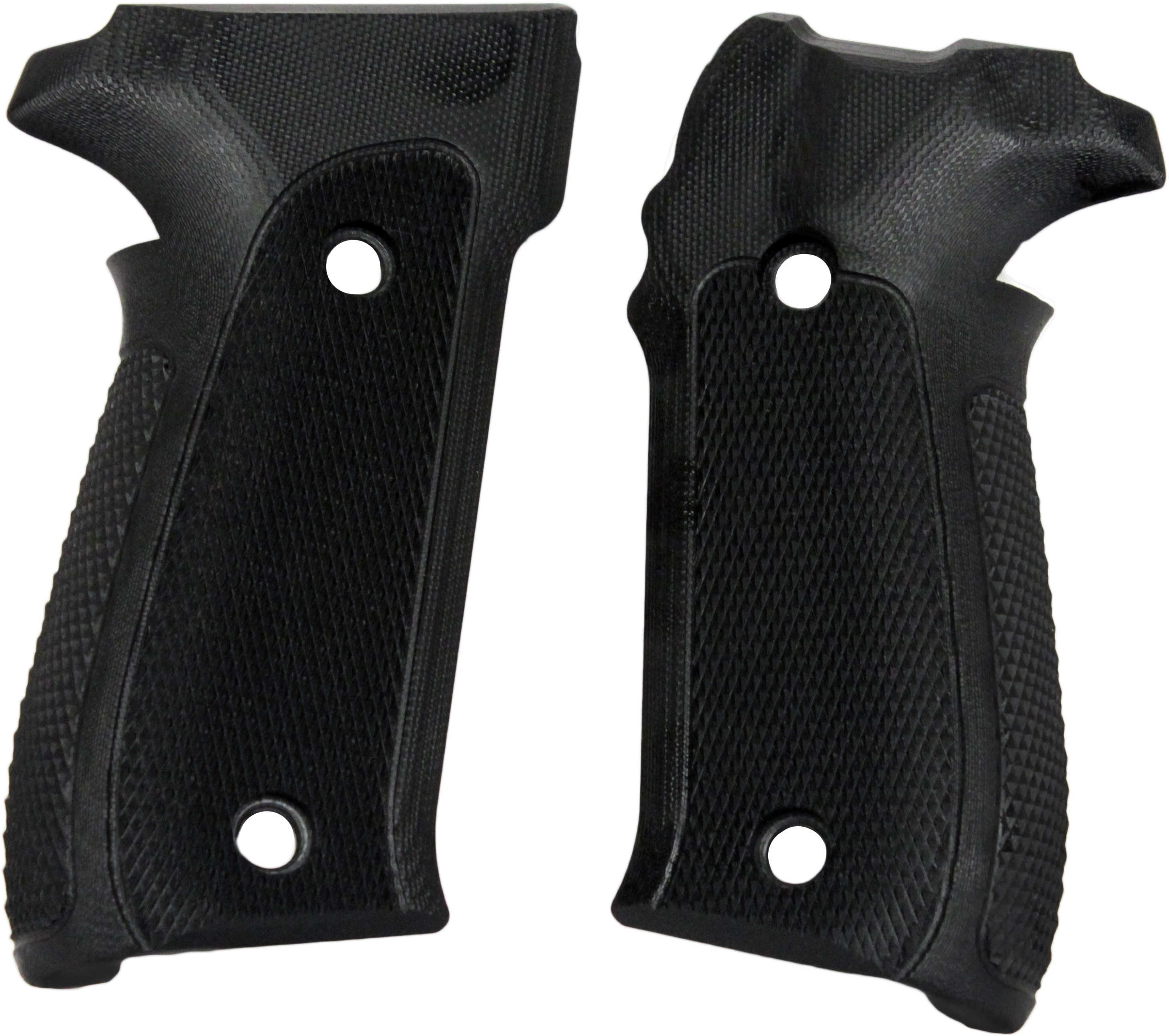 Hogue Sig P226 Grips Checkered G-10 Solid Black 26179