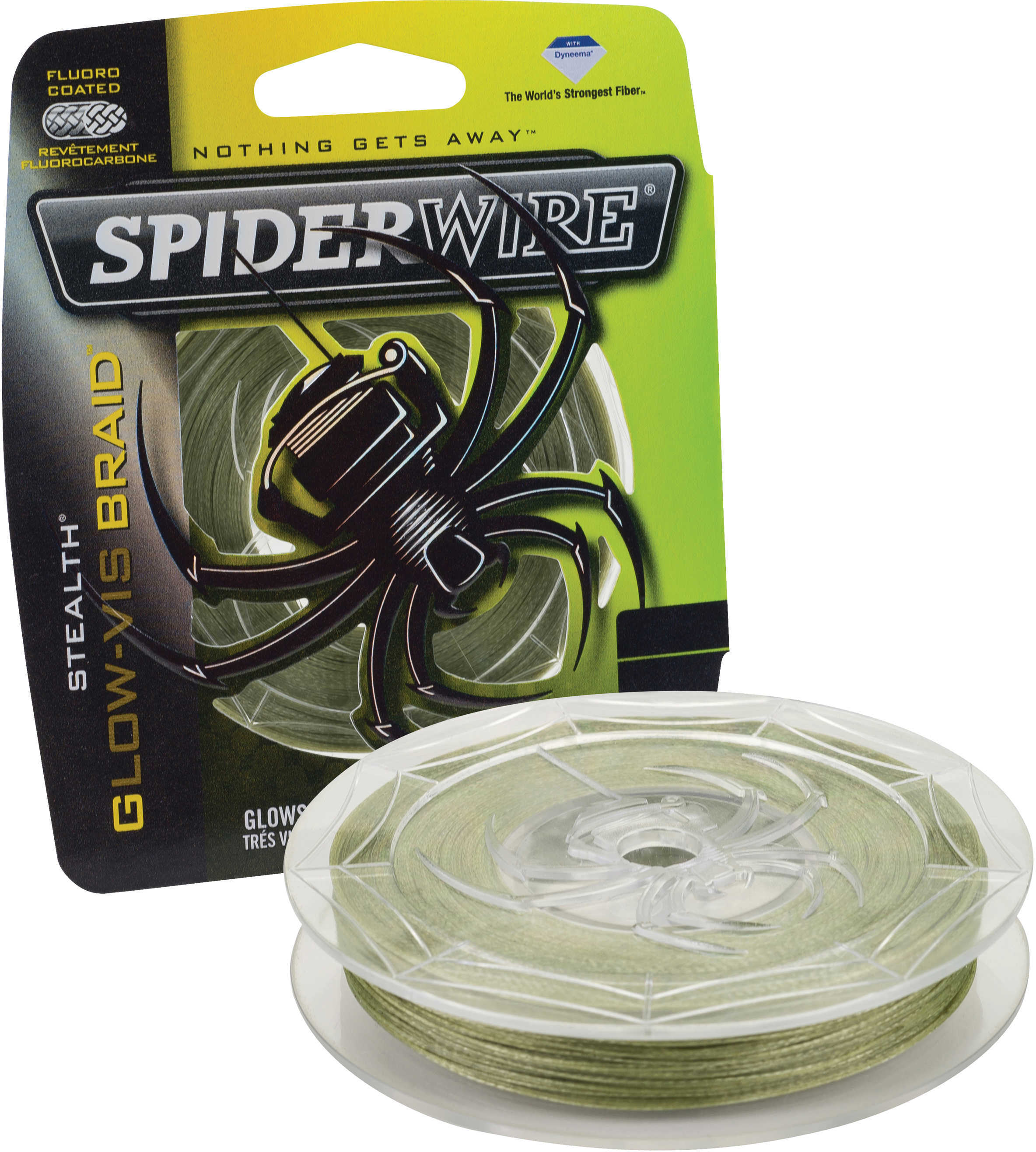 Spiderwire Stealth Braid, Glow-Vis 8 lb, 300 Yards Md: 1339773