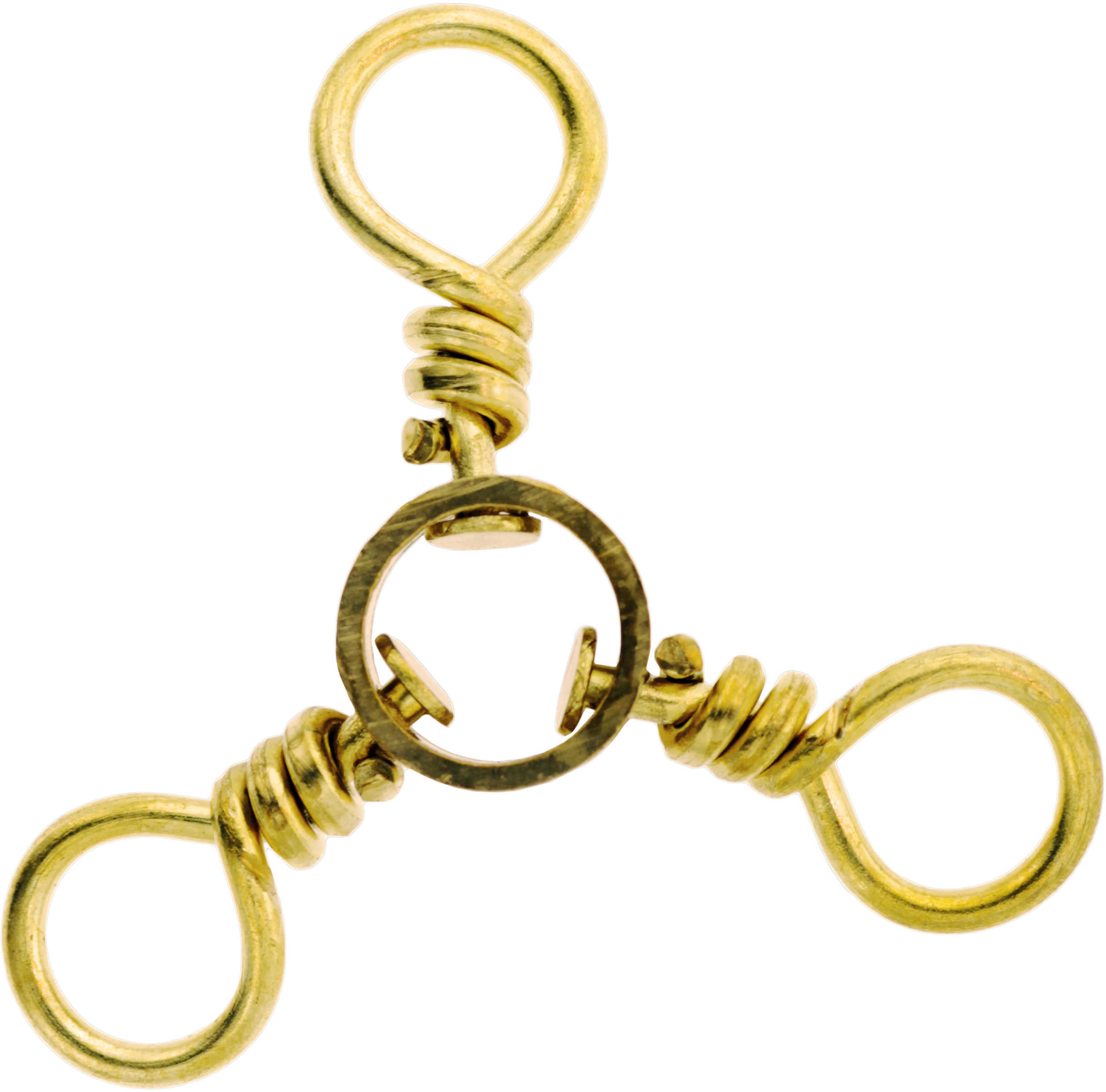 Eagle Claw Fishing Tackle 3-Way Swivel Brass Size2 3Pk 01151-002