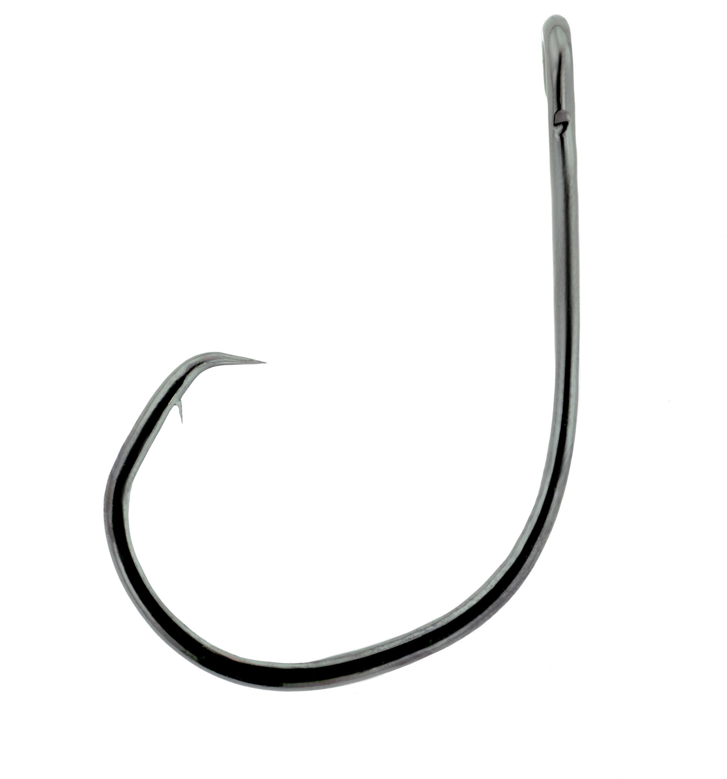 Eagle Claw Fishing Tackle Lazer Circle Mid-Wire Non-Offset Hook, Platinum Black Size 12/0 (Per 5) Md: L2004GH-12/0