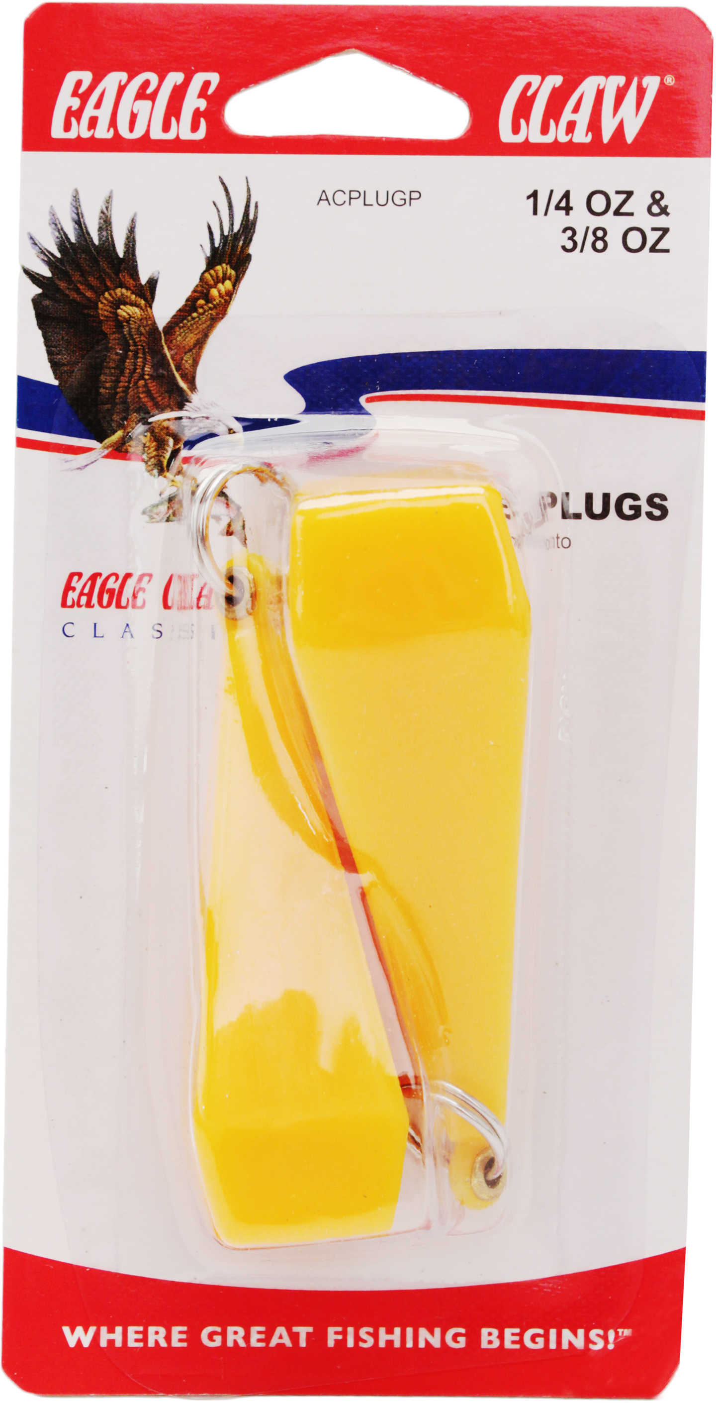Eagle Claw Fishing Tackle Practice Plugs 2 Pieces Md: ACP LUGP
