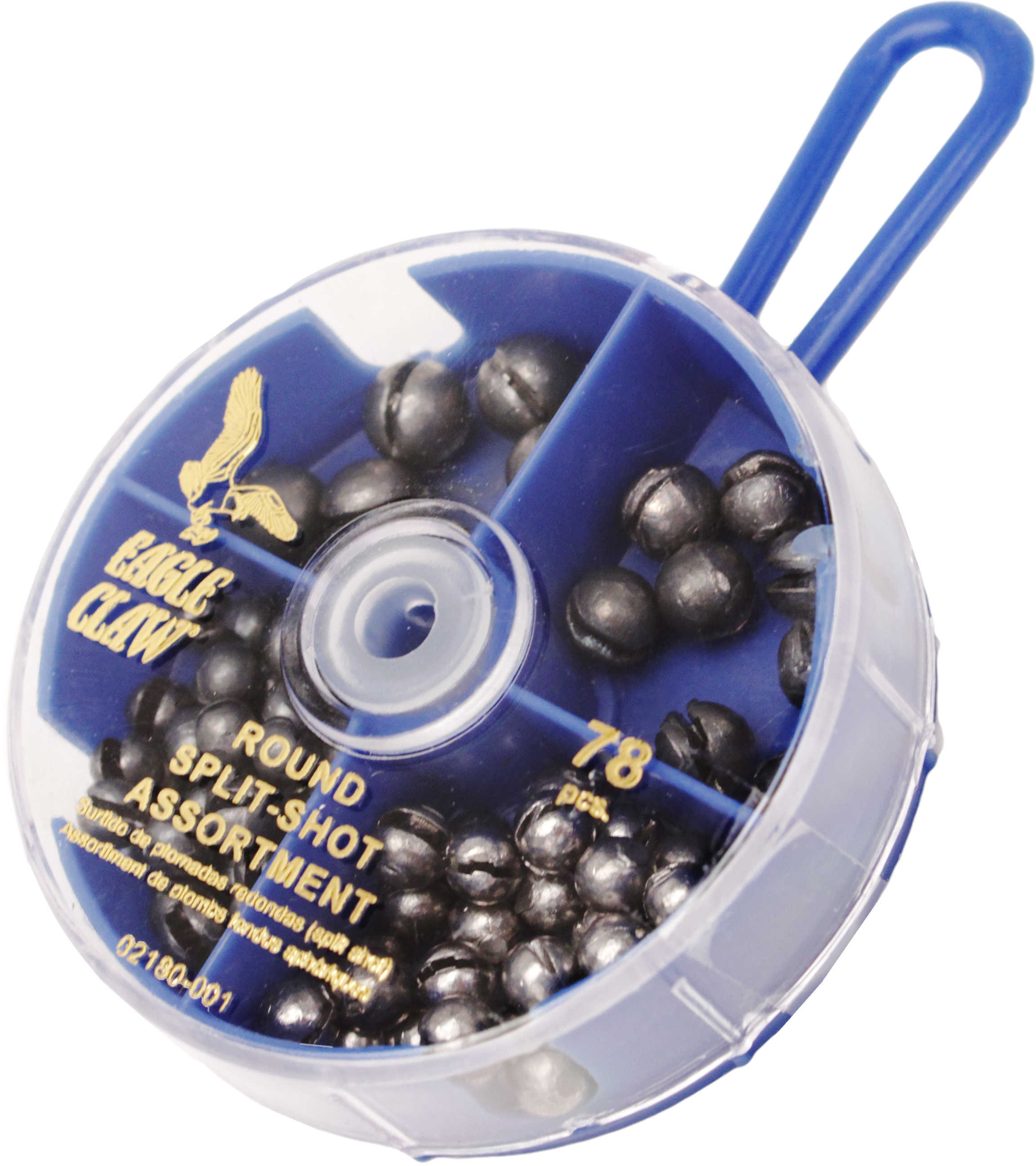 Eagle Claw Fishing Tackle Sinker Assortment Round Split-Shot (Per 78) Md: 02180H-001