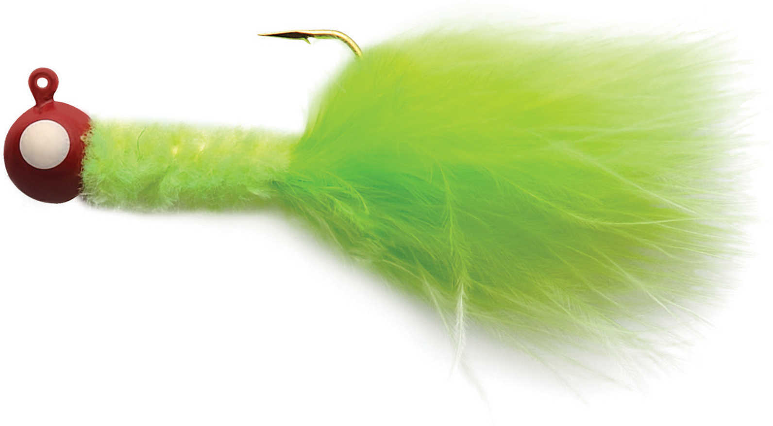 Eagle Claw Fishing Tackle Crappie Jig 1/16 oz Red-Chartreuse Md: ECJC1/16-RC