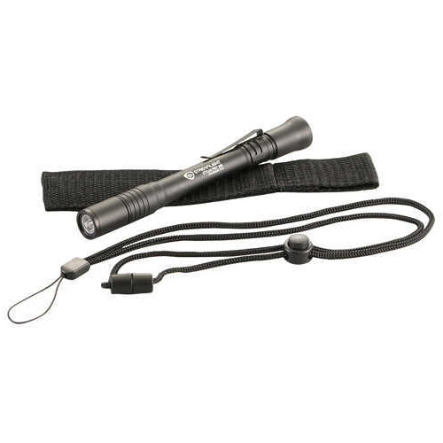 Streamlight Stylus Pro 360 Flashlight Two AAA Batteries Nylon Hlster and Lanyard Black w/ White LED 65 lumens6.5 hours 662
