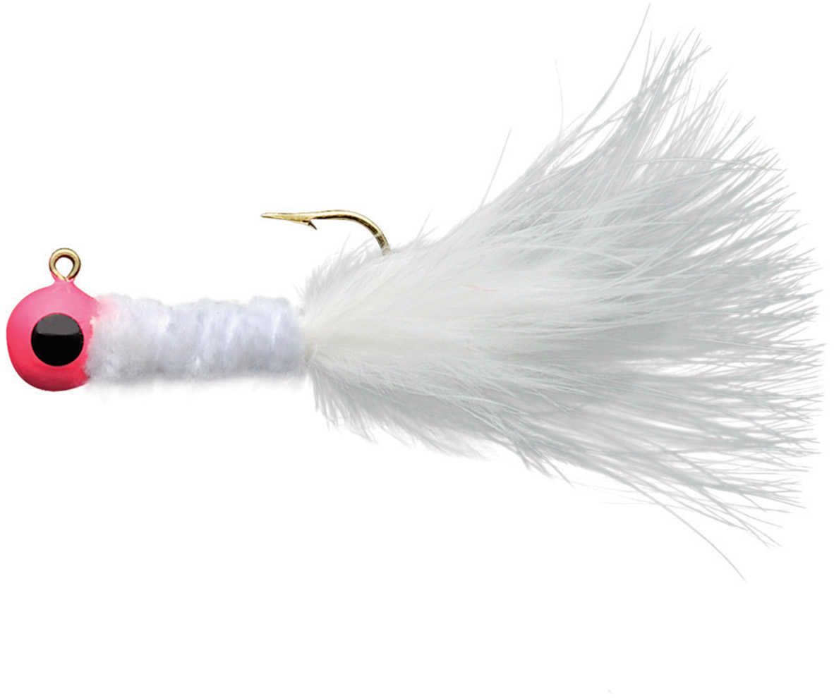 Eagle Claw Fishing Tackle Crappie Jig 1/8 oz Pink-White Md: ECJC1/8-PW