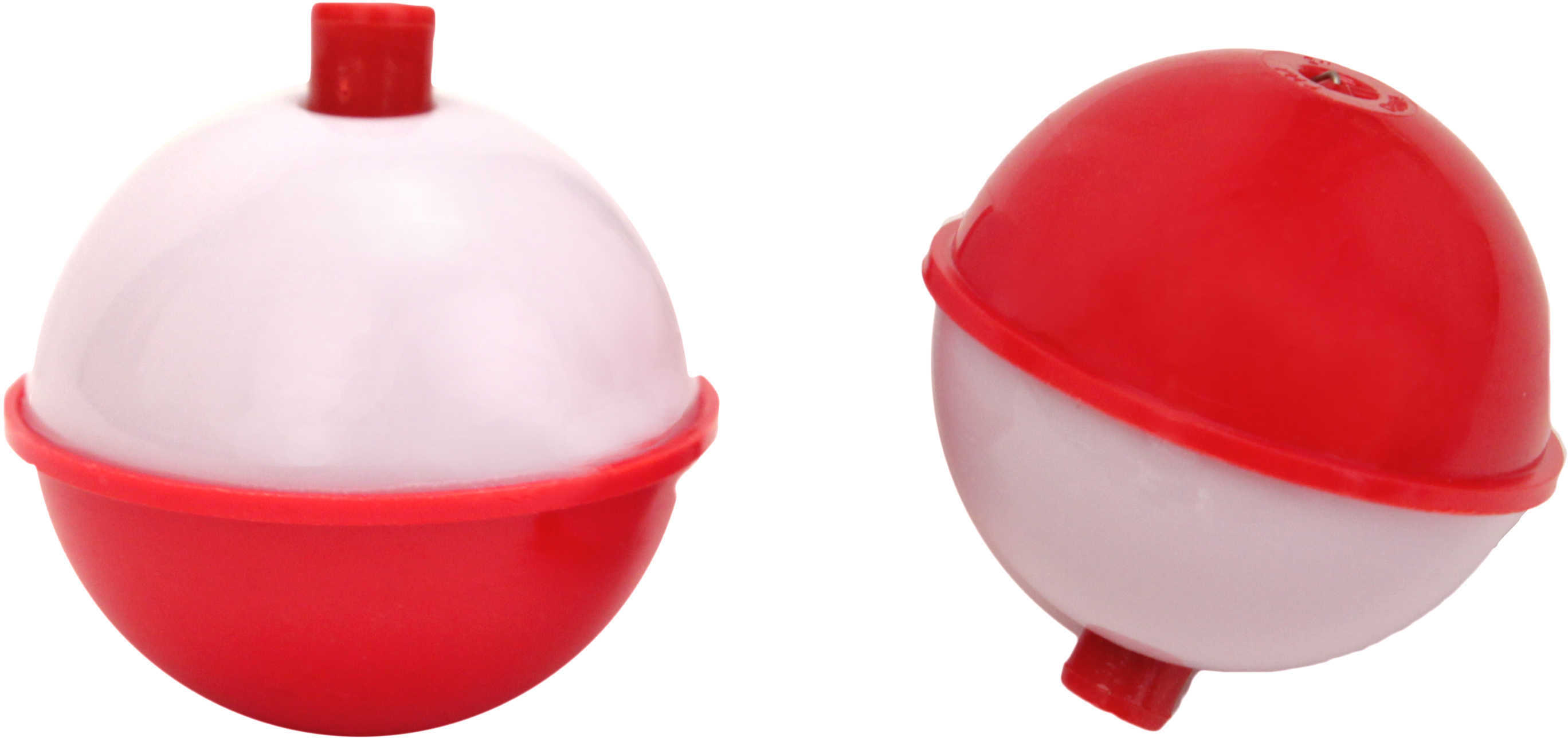 Eagle Claw Fishing Tackle Snap-On Round Floats, Red/White Size 2" (Per 2) Md: 07020-006