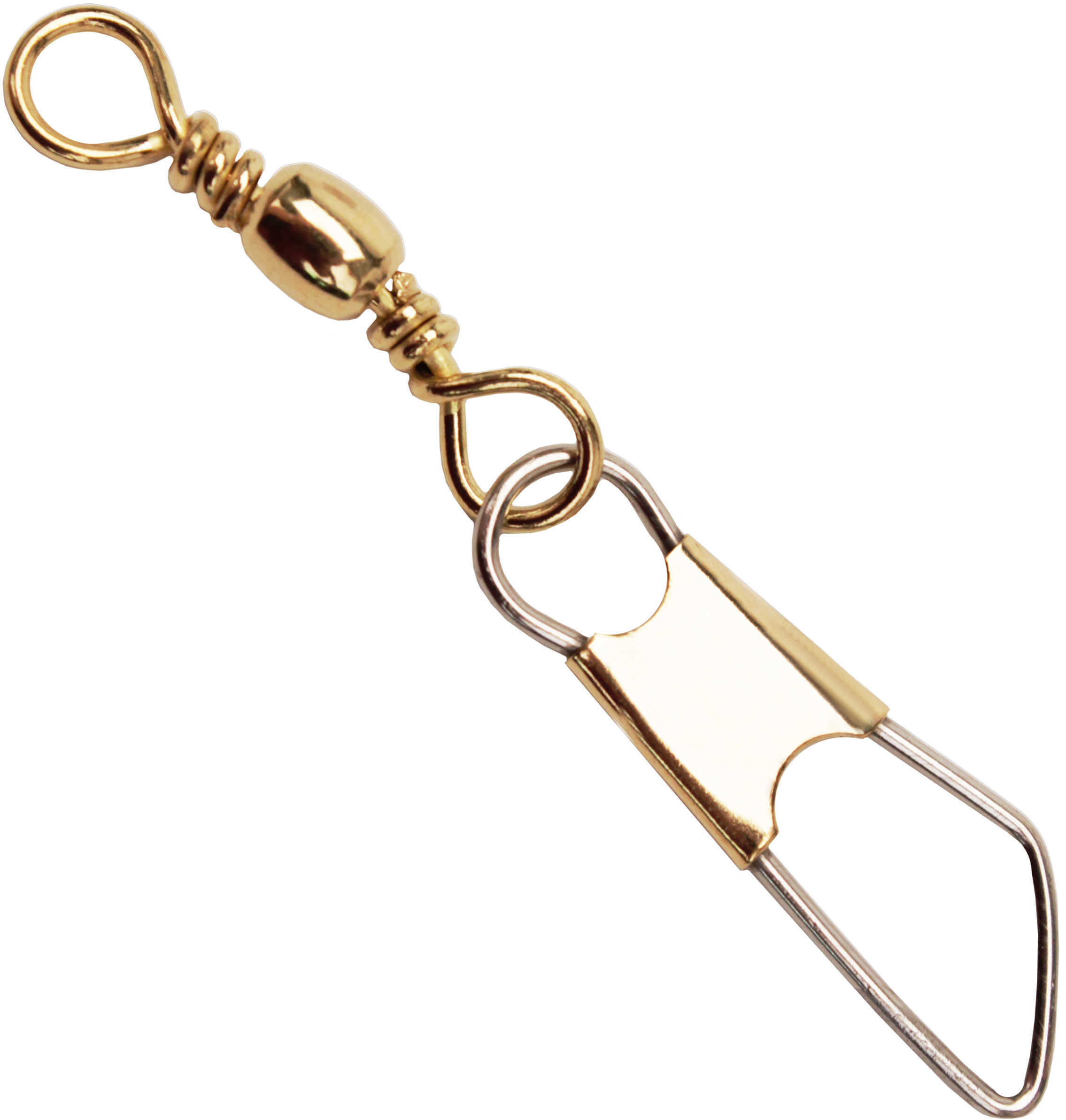 Eagle Claw Fishing Tackle Brass Barrel Swivel w/Safety Snap Size 18 (Per 7) Md: 01041-018