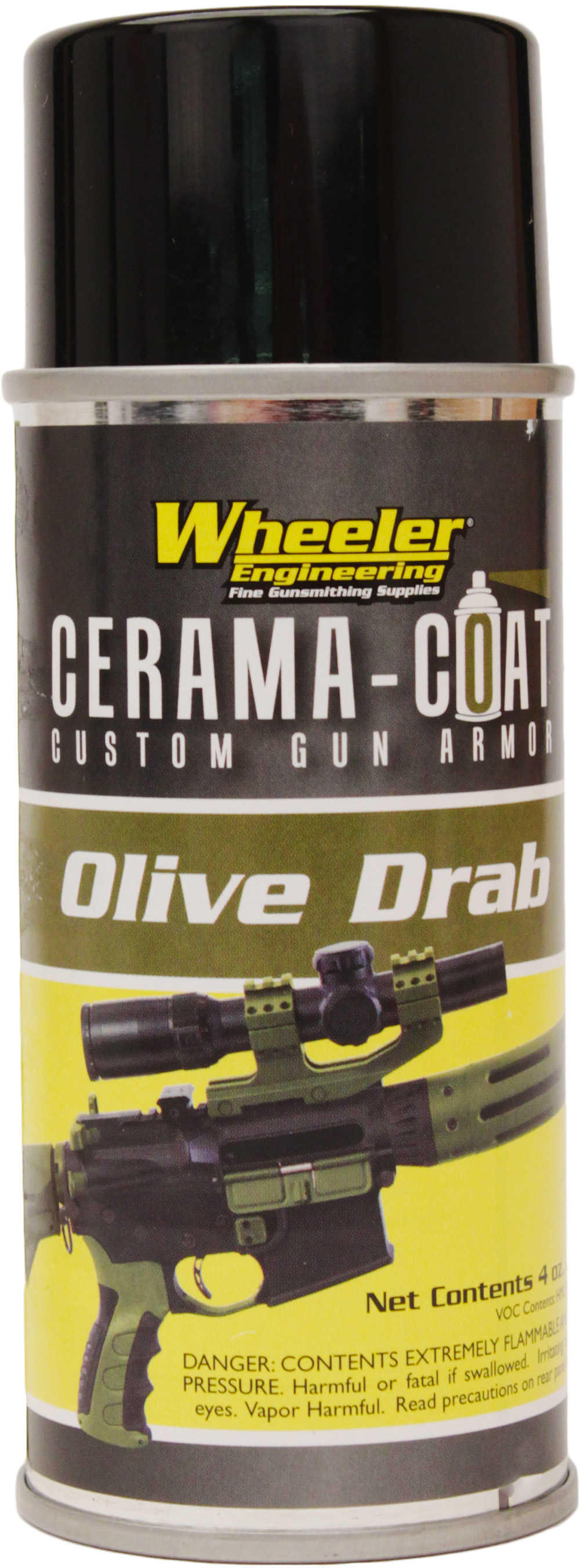 Wheeler Cerama-Coat Firearm Finish Restoration 4oz Aerosol Olive Drab 567312