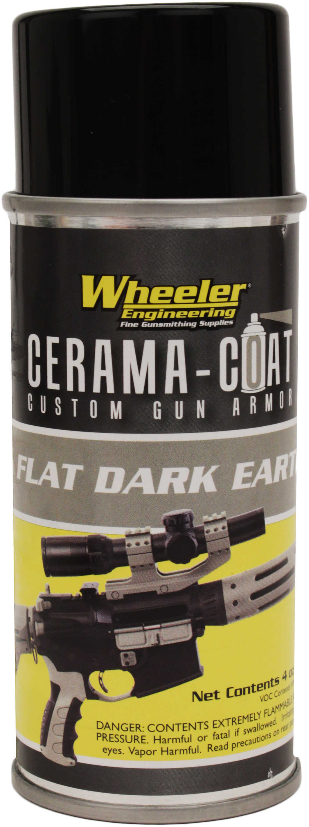 Wheeler Cerama-Coat Firearm Finish Restoration 4oz Aerosol Flat Dark Earth 492304