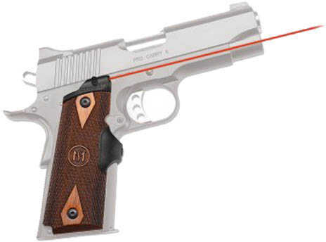 Crimson Trace Corporation Master Series LaserGrip Fits 1911 Officer/Compact Cocobolo Wood in Diamond Pattern LG-921