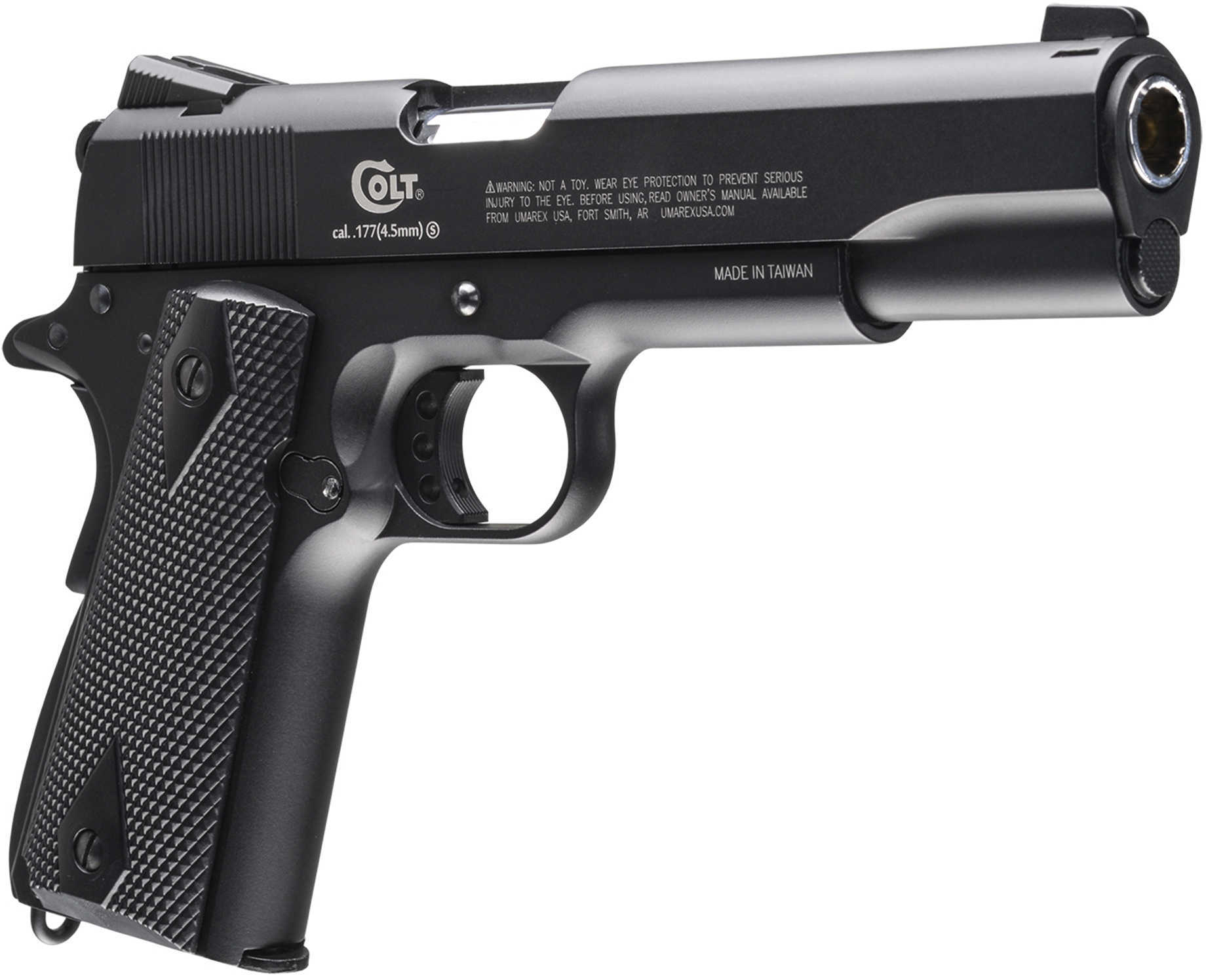 Umarex Colt Commander 177 BB 4.5" Barrel Black Finish Polymer Frame BLOWBACK Action Drop-Free Mag 19Rd 325 Feet Per Seco